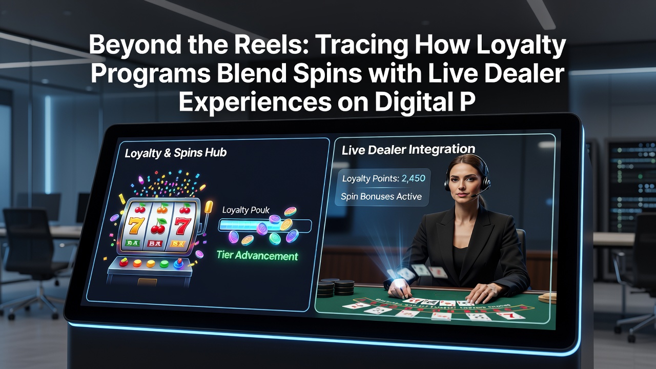 Player dashboard displaying merged loyalty balance with active slot and live dealer reward options side by side