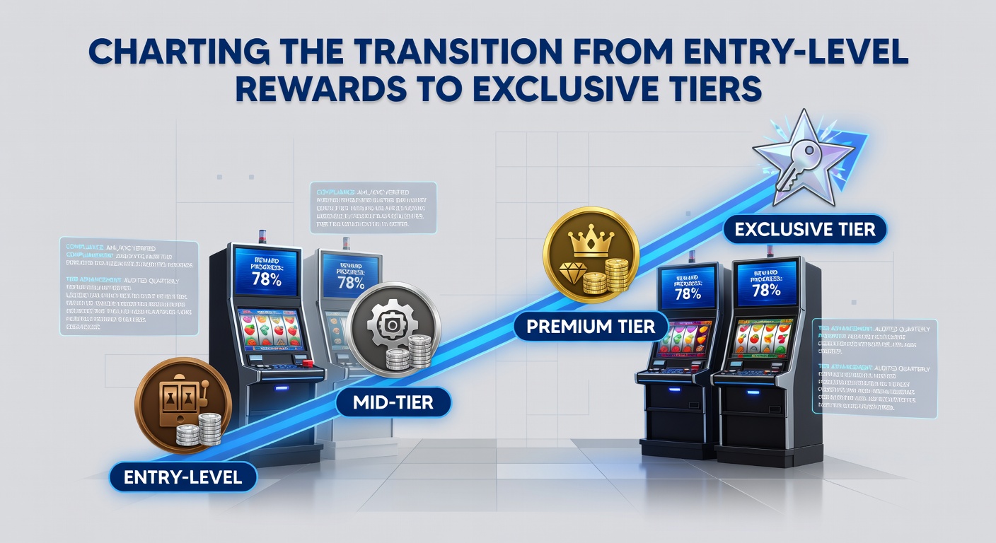 Visual representation of loyalty tier progression and exclusive reward access in slot platforms