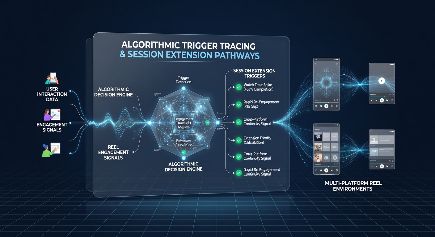 Flowchart illustrating data synchronization between mobile and desktop reel platforms during session extensions