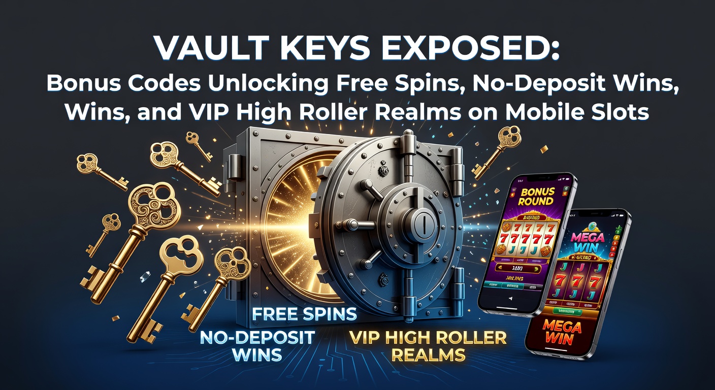 Digital vault cracking open to reveal cascading slot reels, free spin icons, and golden VIP keys glowing amid jackpot coins
