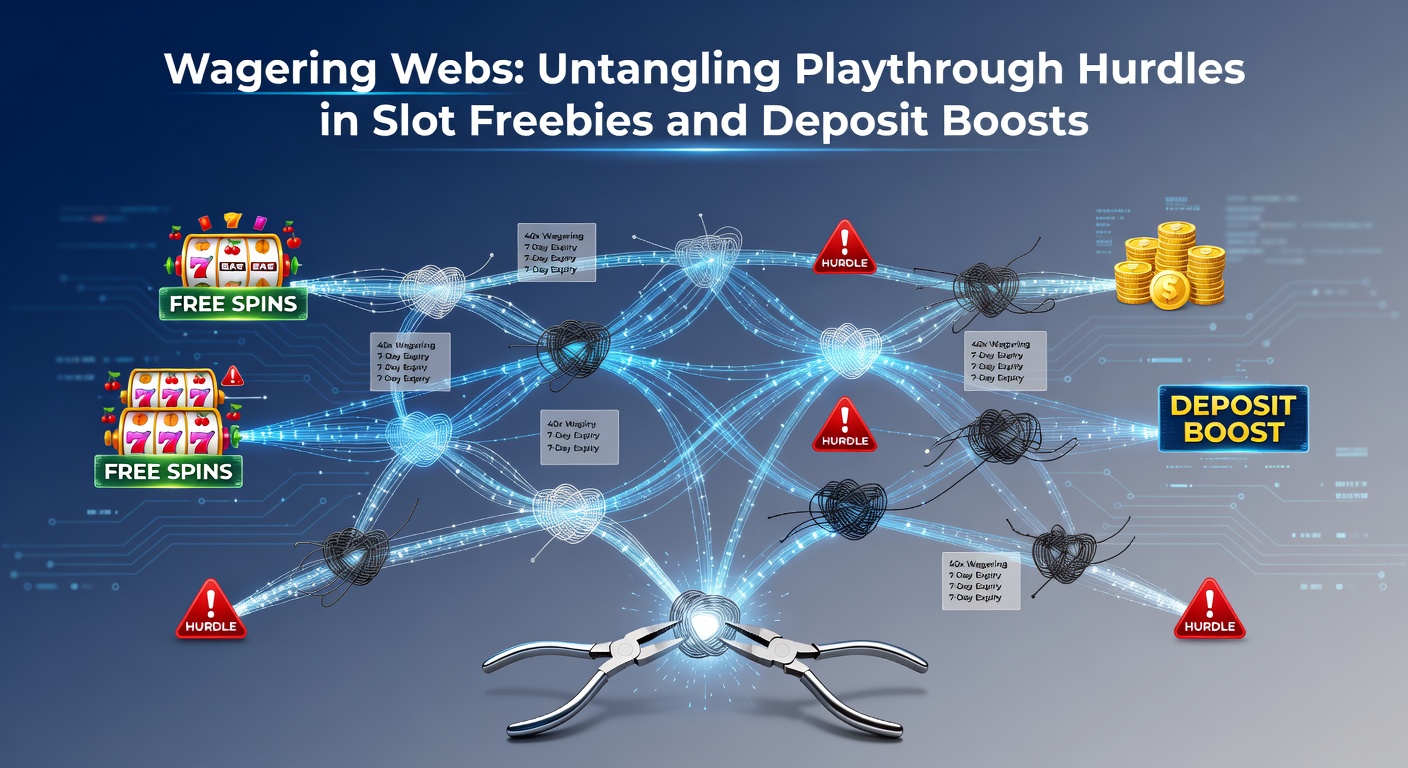 Comparative chart showing playthrough multipliers across deposit bonus tiers, from 100% matches to high-roller reloads, with slot contribution bars